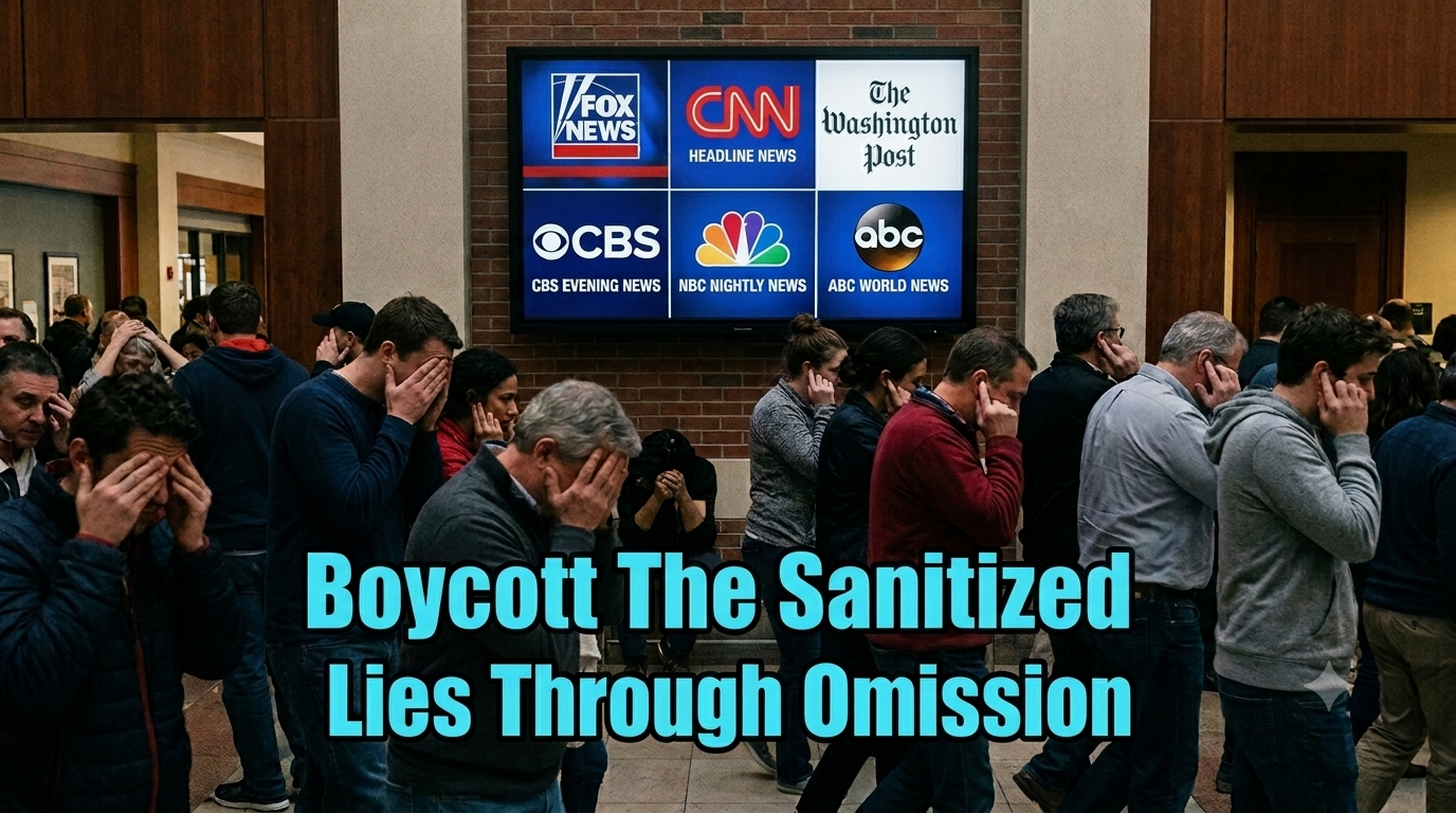 Boycott mainstream media lies through omission; reclaiming the narrative.